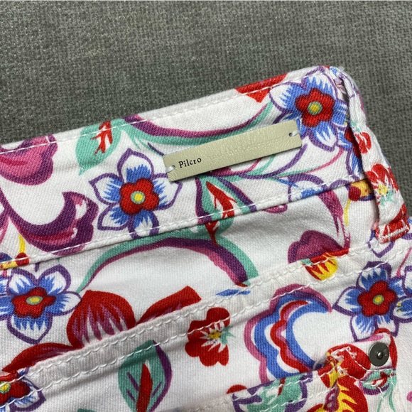 Anthropologie Pilcro and the Letterpress Floral Print Mid Rise Skinny Jeans - Picture 7 of 10